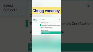 Chegg skill based Vacancy 🔥🔥🔥🔥 [upl. by Airolg]