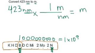 Conversion  nanometers to meters [upl. by Enniroc]