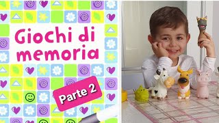 Gioco di memoria👦 per bambini di 3 anni🐤🐸🐄🐶🐖🐴🐏 [upl. by Arimak63]