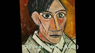 Pablo Picasso’s Self Portrait Evolution From Age 15 To Age 90 [upl. by Nnovahs]