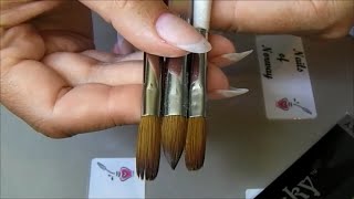 Acrylic Brushes a Comparison [upl. by Ycniuqal]