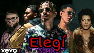 Elegí REMIX  Rauw Alejandro ❌ Bruno Mars ❌ Farruko ❌ Myke Towers ❌ Lenny Tavárez ❌ Dalex [upl. by Airamanna]