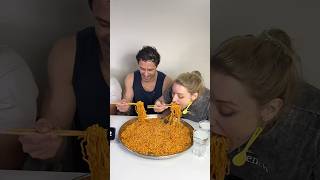 10X SPICY KOREAN NOODLES CHALLENGE with CHOPSTICKS😱INDIA Vs AMERICA COMPETITION🔥 shorts eating [upl. by Baker]