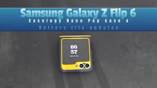 Samsung Galaxy Z Flip 6 Caseology Nano Pop case amp battery life update [upl. by Esinehc]