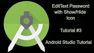 EditText Password with Show and Hide icon [upl. by Eatnuahs19]