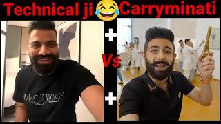 CarryMinati roast technical gurujiroast videotechnicalguruji CarryMinati TechnicalGuruji [upl. by Ylrebmic]