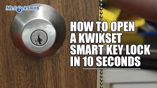 How to Open a Kwikset Smart Key Lock in 10 seconds  Mr Locksmith™ [upl. by Addy]