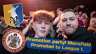 Mansfield Promoted to League 1 Match day vlog [upl. by Bonner155]