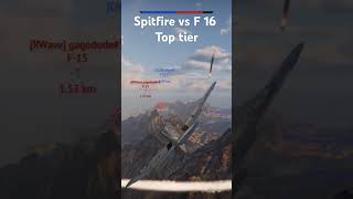 Spirfire vs F16C war thunder god mode warthunder f16c spitfire ww2 gaming shorts funny [upl. by Lizned]