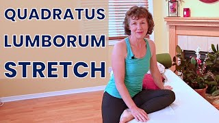 Quadratus Lumborum Stretch Side Lying Exercise [upl. by Ahtera]