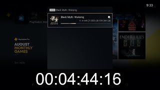 Downloading Black Myth Wukong on PS5 at 1Gbps Airtel Xstream Fiber [upl. by Ettenrahc]