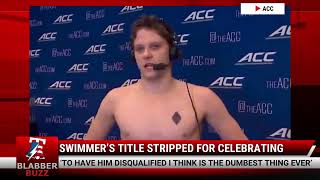 NC State Swimmers Title Revoked for Celebrating with Teammate [upl. by Edalb585]