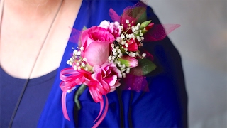 DIY Ribbon Wrist Corsage  Simple and Easy [upl. by Iht189]