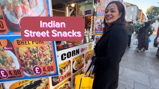 Southhall street food Uk Indian snacks clothing jewellery shops [upl. by Xonk]