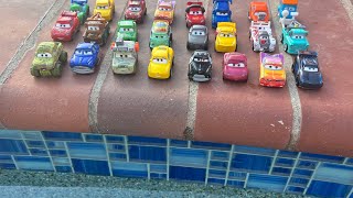 💦 Cars In The Pool 🚘 Disney Pixar Cars 💧 Mini Cars 🛞 McQueen Tow Mater Cruz Rameriz 🛵 Movie Clips ⭐️ [upl. by Fields]