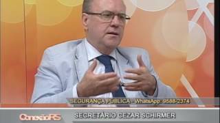 Secretário de Segurança RS Cezar Schirmer no Conexão RS  181016 [upl. by Alimhaj]