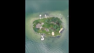 Private Island home265 Lakeshore Drive in Battle Creek MI 2 houses on Lake Goguac [upl. by Ellimac]