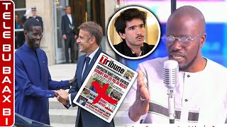 Poignet de main DiomayeampMacron le journaliste Moustapha Mbaye corrige encore le journal la Tribune [upl. by Ahsineg]