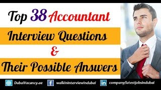 Accountant Interview Questions amp Answers  Top 39 Accounting Job Interview QampA [upl. by Bing]