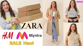 Zara Myntra HampM Huge SALE Haul  6080 Off Items  Perkymegs Hindi [upl. by Nannek]