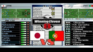 Winning Eleven 8 terbaik  Japan VS Portugal PlayStation 2 gameplay [upl. by Salina]