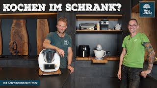 Wohin mit der Küchenmaschine Küchenschrank Auszüge vs Gleitbrett  HolzLiebling [upl. by Sihtnyc]