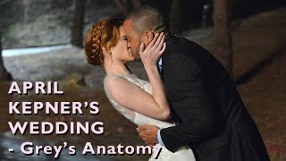 Greys Anatomy S10E12  April Kepner wearing a Peter Langner wedding gown [upl. by Aremmat]