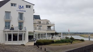 Diner et nuit à lhôtel quotLa Marinequot à BarnevilleCarteret en France puis ballade au Cap Carteret [upl. by Acirrej614]