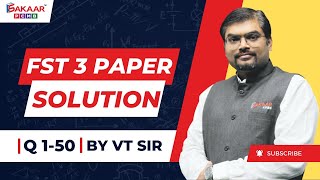 FST03 PHYSICS PAPER SOLUTION BY VT SIR  Q1 TO Q50 [upl. by Yttik]