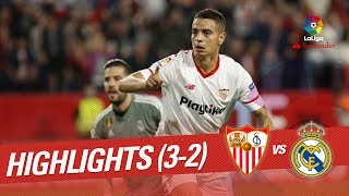 Resumen de Sevilla FC vs Real Madrid 32 [upl. by Ennywg56]