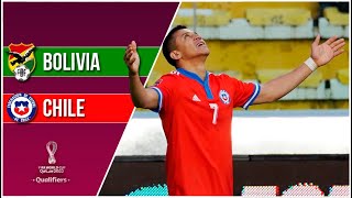 Bolivia 2  3 Chile  Eliminatorias Qatar 2022  fecha 16 [upl. by Shelli]