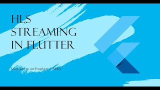 How to do HLS Streaming in Flutter App using Exoplayer  AVKit [upl. by Raffo]