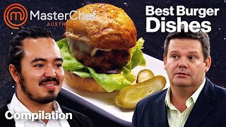 Best Burger Dishes 🍔  MasterChef Australia  MasterChef World [upl. by Aznarepse635]