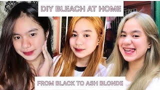 DIY BLEACH AT HOME  DIY LIGHT ASH BLONDE 200 ONLY [upl. by Radec22]