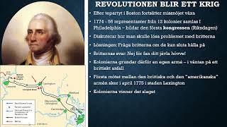 Amerikanska revolutionen genomgång del 3 Revolutionen blir ett krig [upl. by Lyndy]