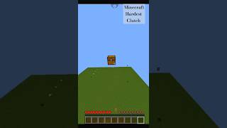 Minecraft Hardest Clutch ytshorts viralshort shorts [upl. by Thalassa]