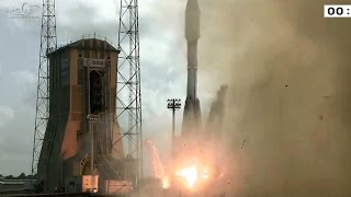 Arianespace Soyuz launching 4 O3b satellites [upl. by Nomi233]