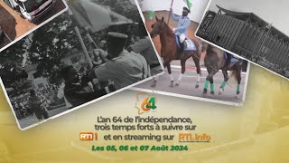 🟥 Célébration du 64e anniversaire de lindépendance de la Côte dIvoire à GrandBassam RTIinfo [upl. by Simonetta]