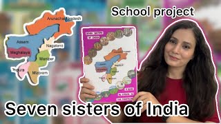 How to make travel brochure project  seven sisters of India [upl. by Prady17]