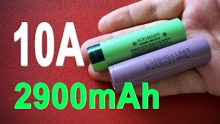 Panasonic NCR18650PF vs LG MG1 2900mAh Liion batteries capacity test [upl. by Pimbley746]