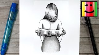 Comment dessiner une femme fashion avec une robe [upl. by Narmi]