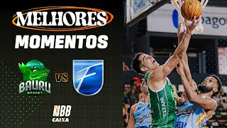 DE OLHO NA COPA SUPER 8  MELHORES MOMENTOS  BAURU BASKET 70 X 61 UNIFACISA  NBB CAIXA 202425 [upl. by Airehtfele797]