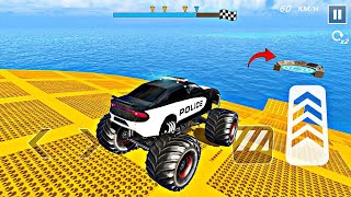 Police Monster Truck Mega Ramp Racing Monster Truck Driving Game  Gadi Game Android Game  Ep172 [upl. by Bortman939]