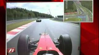 Kimi Raikkonen Onboard Start Spa 2009 [upl. by Enirual]