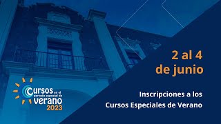 Inscripciones  Cursos Especiales de Verano 2023 [upl. by Suinuj]