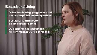 Etableringstillägg och bostadsersättning när du deltar i etableringsprogrammet [upl. by Haldis]