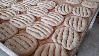 Baking Iranian BreadCooking Barbari Bread in Mazandaran IranBaking Bread [upl. by Odine]