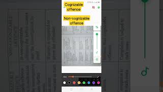Cognizable offence and NonCognizable offencelegal English [upl. by Ahsenit]