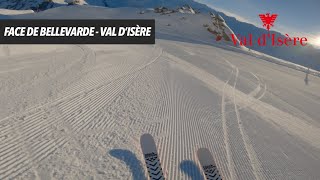 First Tracks on Face de Bellevarde  Val DIsère 2023 [upl. by Hanyaz]