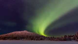 Northern lights in Levi in Lapland Finland  aurora borealis  revontulet Levillä [upl. by Akela832]